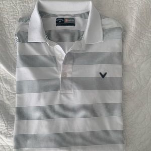 CALLAWAY White Mens Golf Shirt